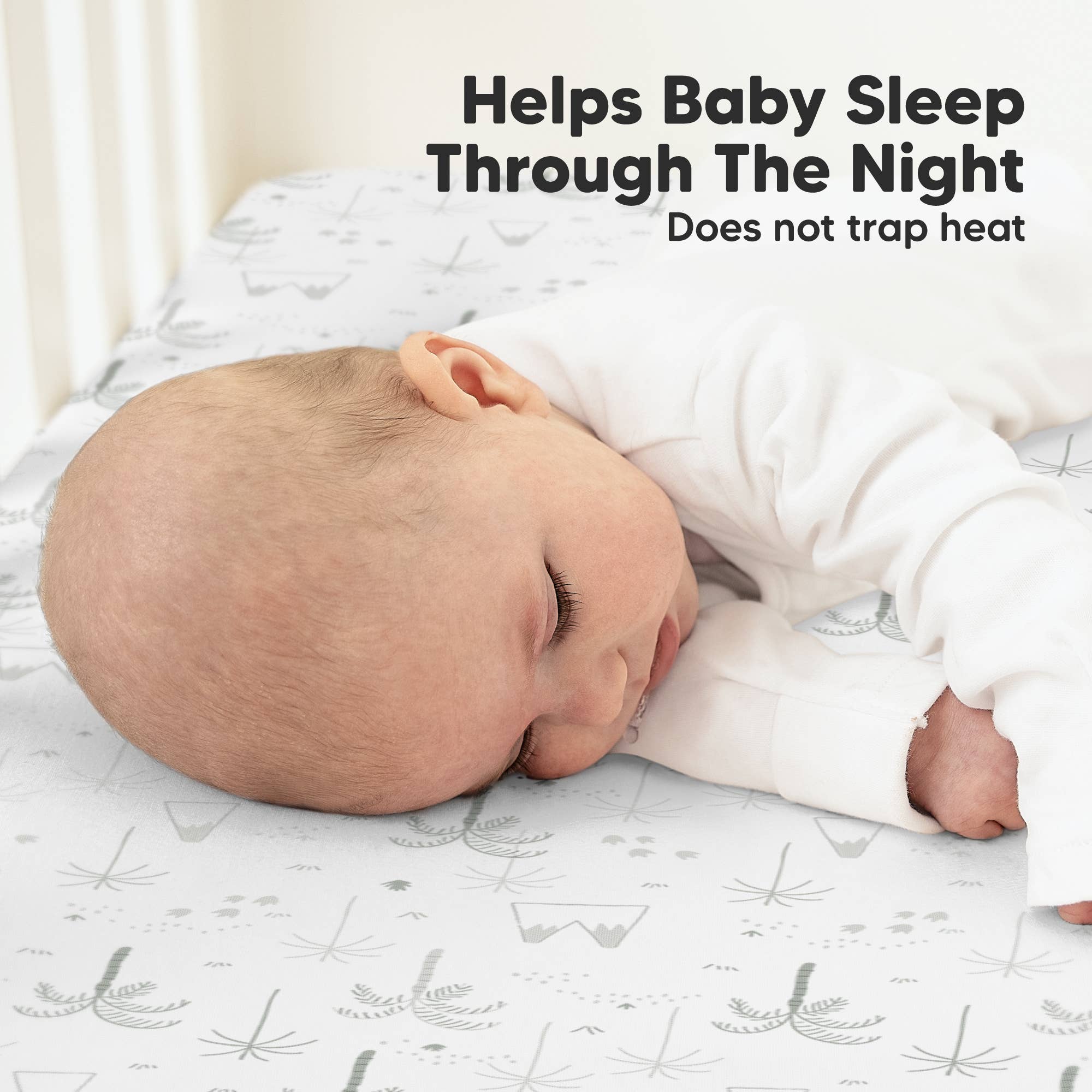 DinoDood 2-pack Organic Cotton Fitted Crib Sheet for wholesale on Faire4