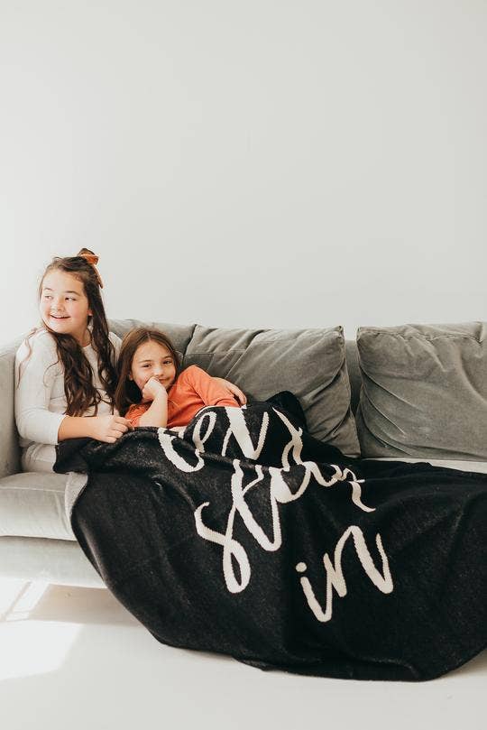 Modern Burlap - Wholesale Throw Blanket - Made in the USA | Let's Sleep In Knit Throw Blanket1