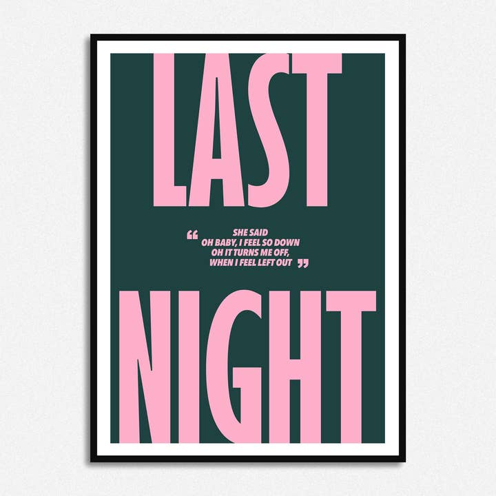 I går aftes sagde hun Print for engroshandel hos HollieGraphik