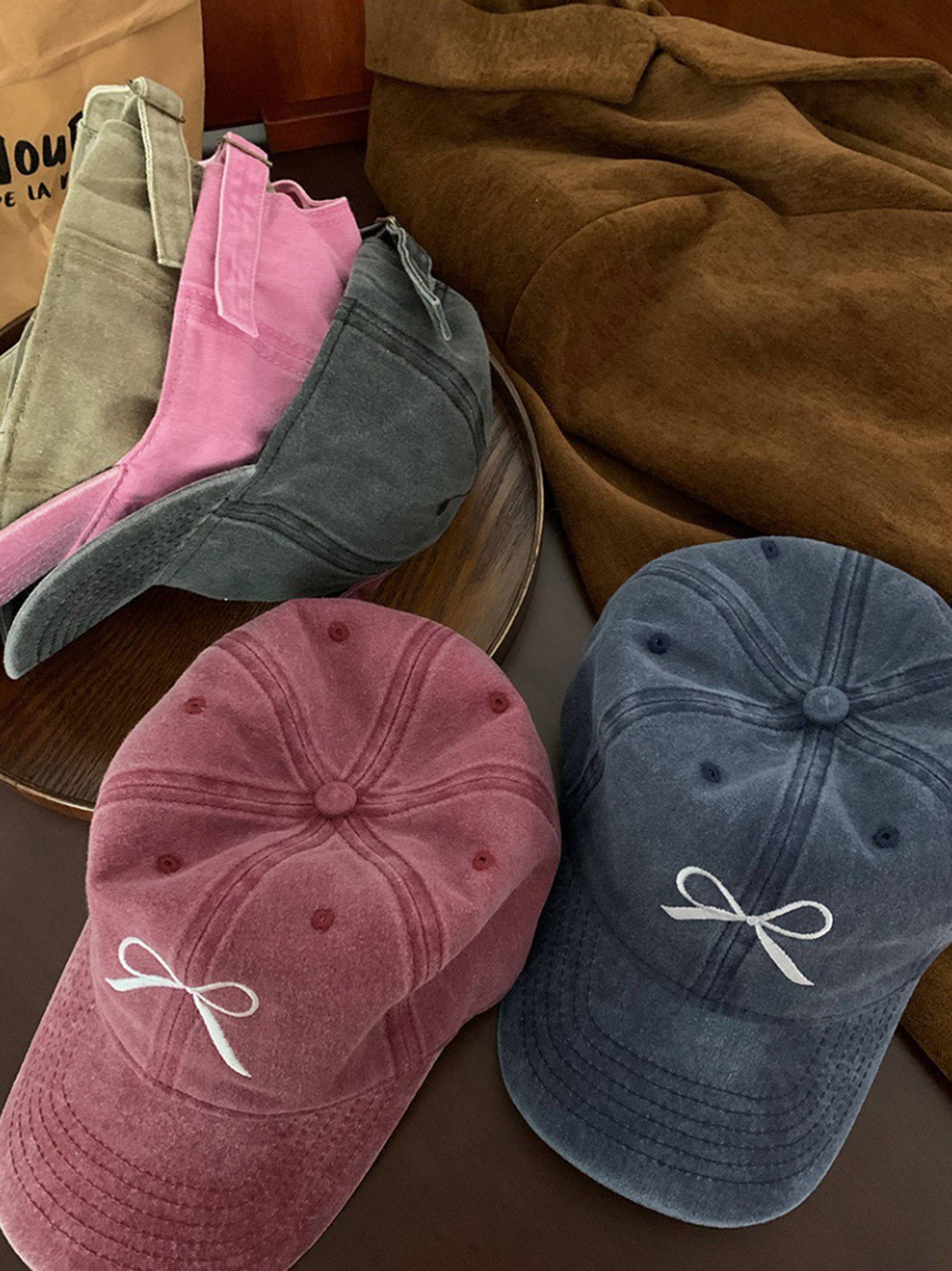 Wholesalesir - Wholesale Baseball Cap - Women's - Bow Embroidered Baseball Cap5