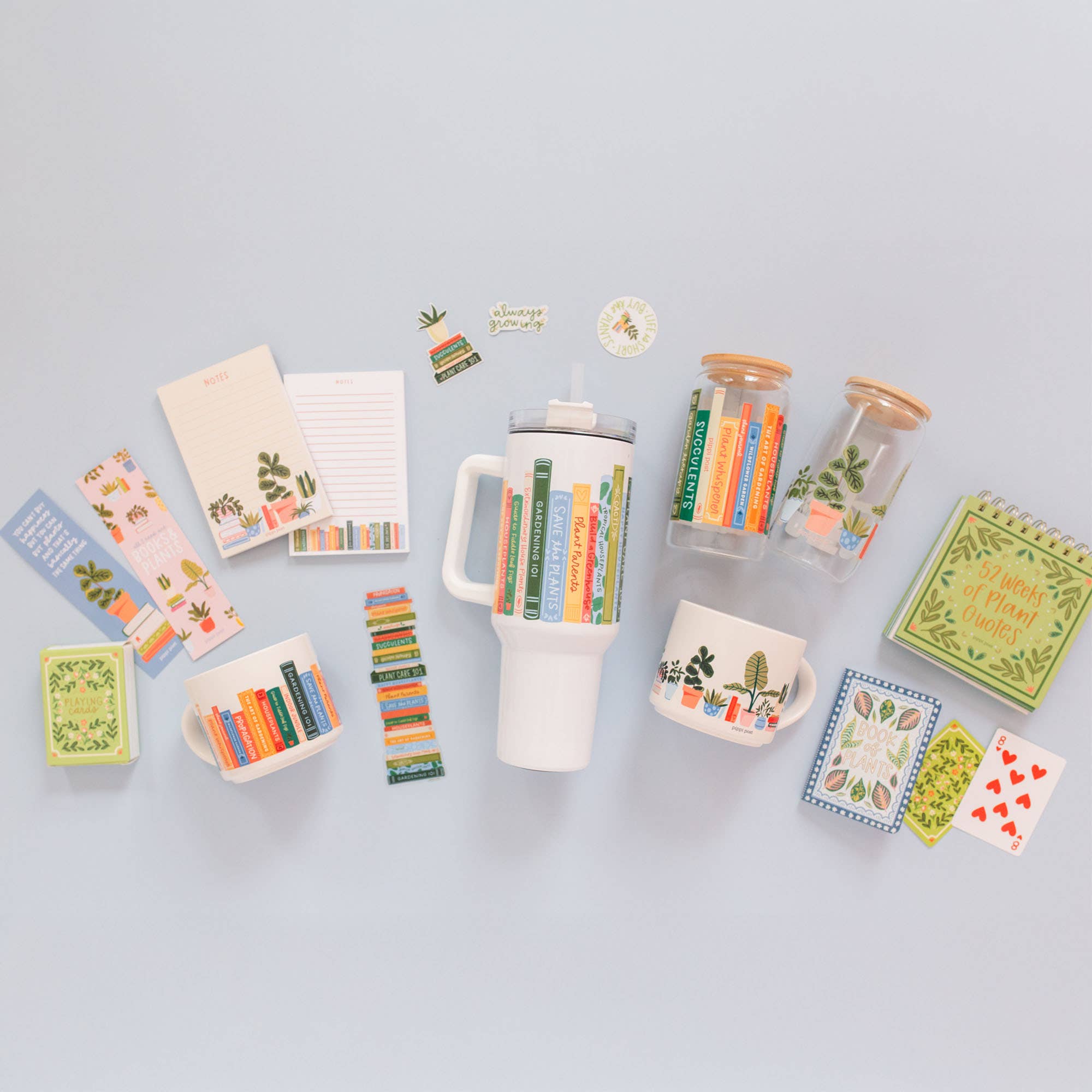 Pippi Post - Vendita all'ingrosso Bloc notes - Blocco note 4x6 con piante e libri4