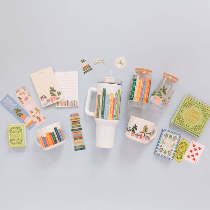 Pippi Post - Vendita all'ingrosso Bloc notes - Blocco note 4x6 con piante e libri4