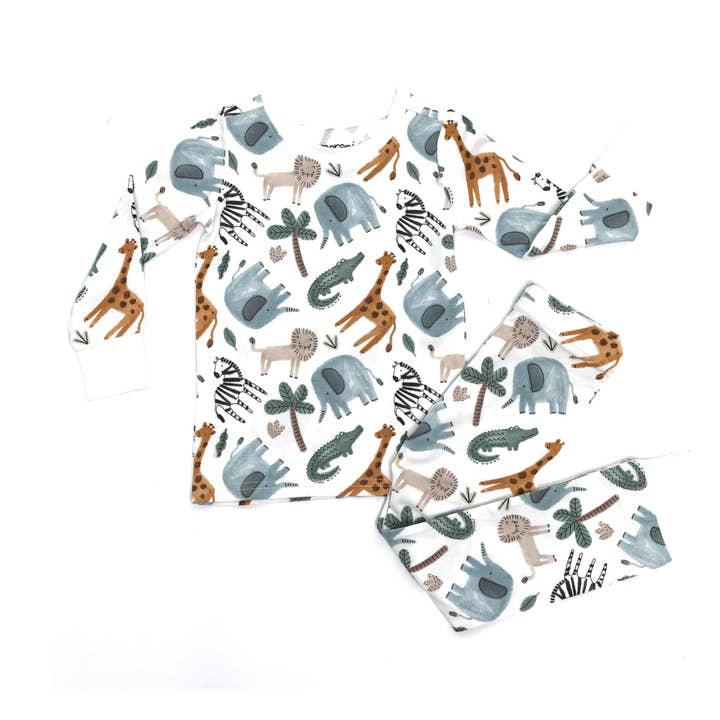 Pijama infantil Safari Animals para venta al por mayor de Norani Baby