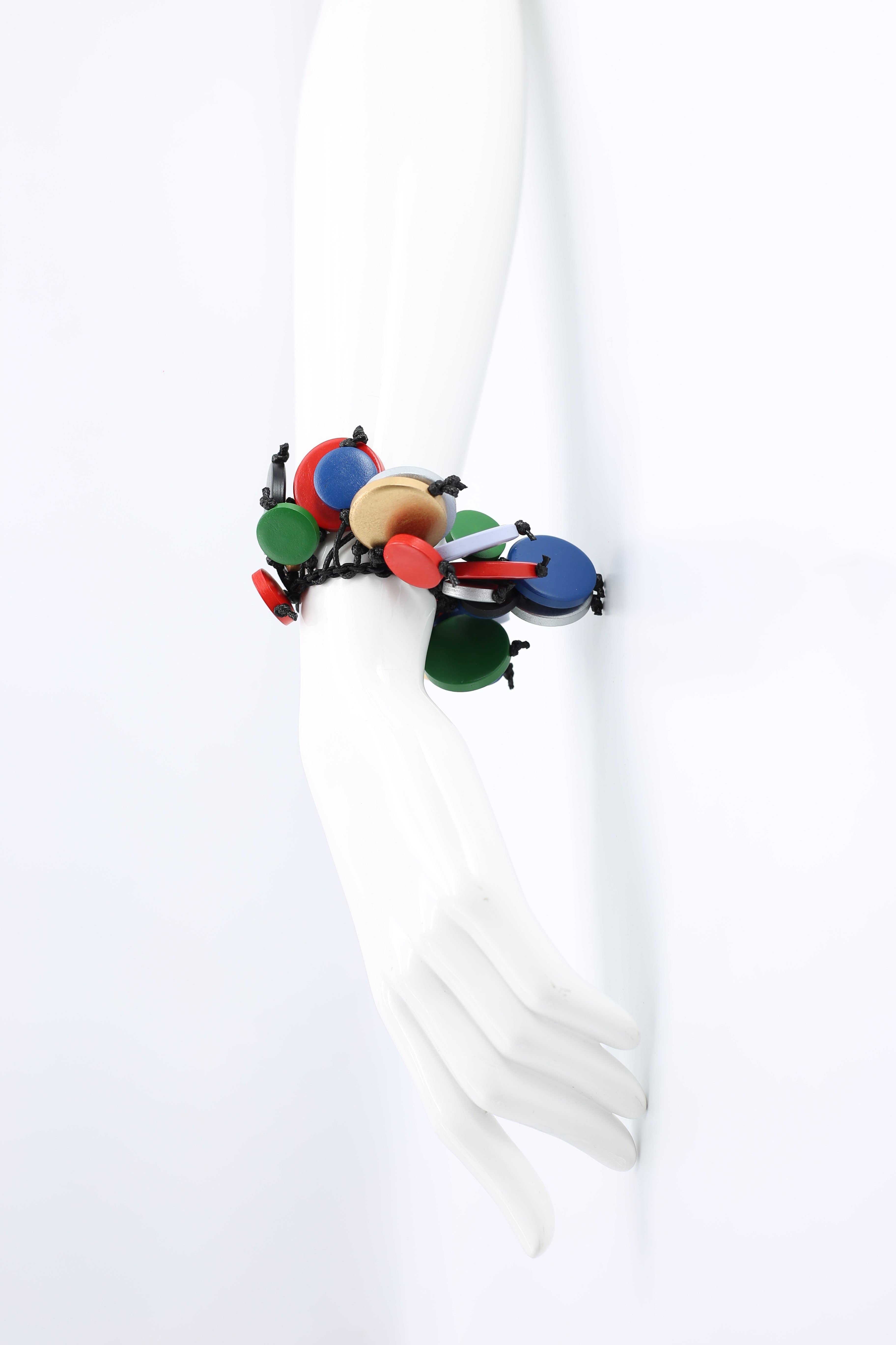 Jianhui London – Pulseira por atacado – Pulseira Feita à Mão de Madeira Recuperada – Forma Única de Moeda8