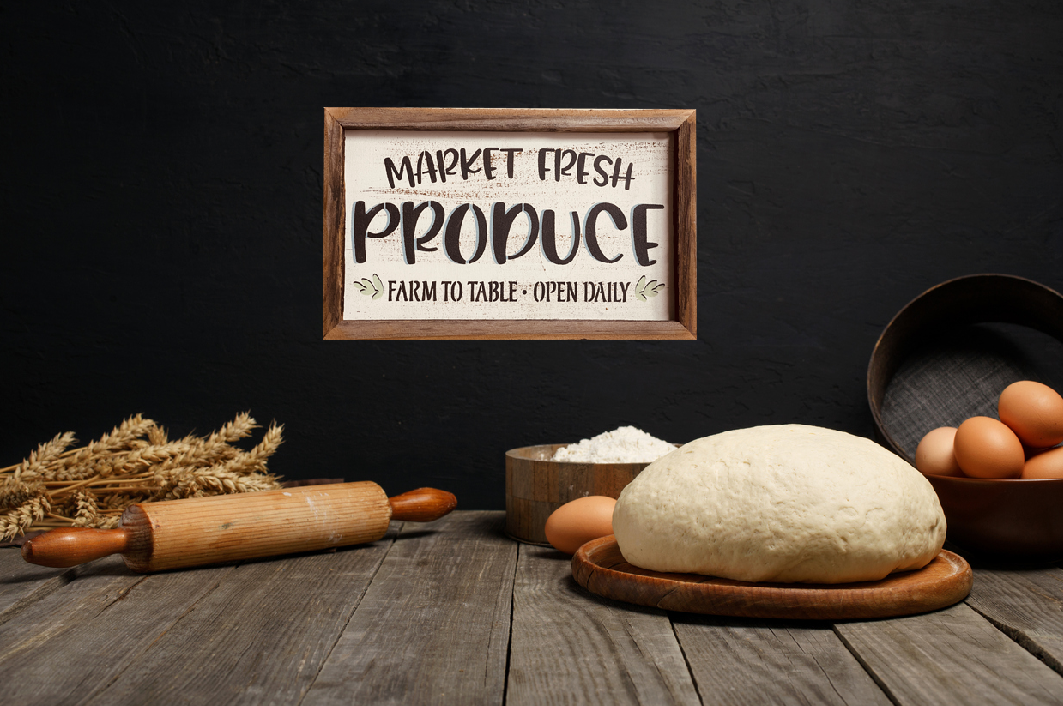 Pheasant & Needham Home Decor & Crafts - Wholesale Sign - Market Fresh Produce Sign WALL DECOR1