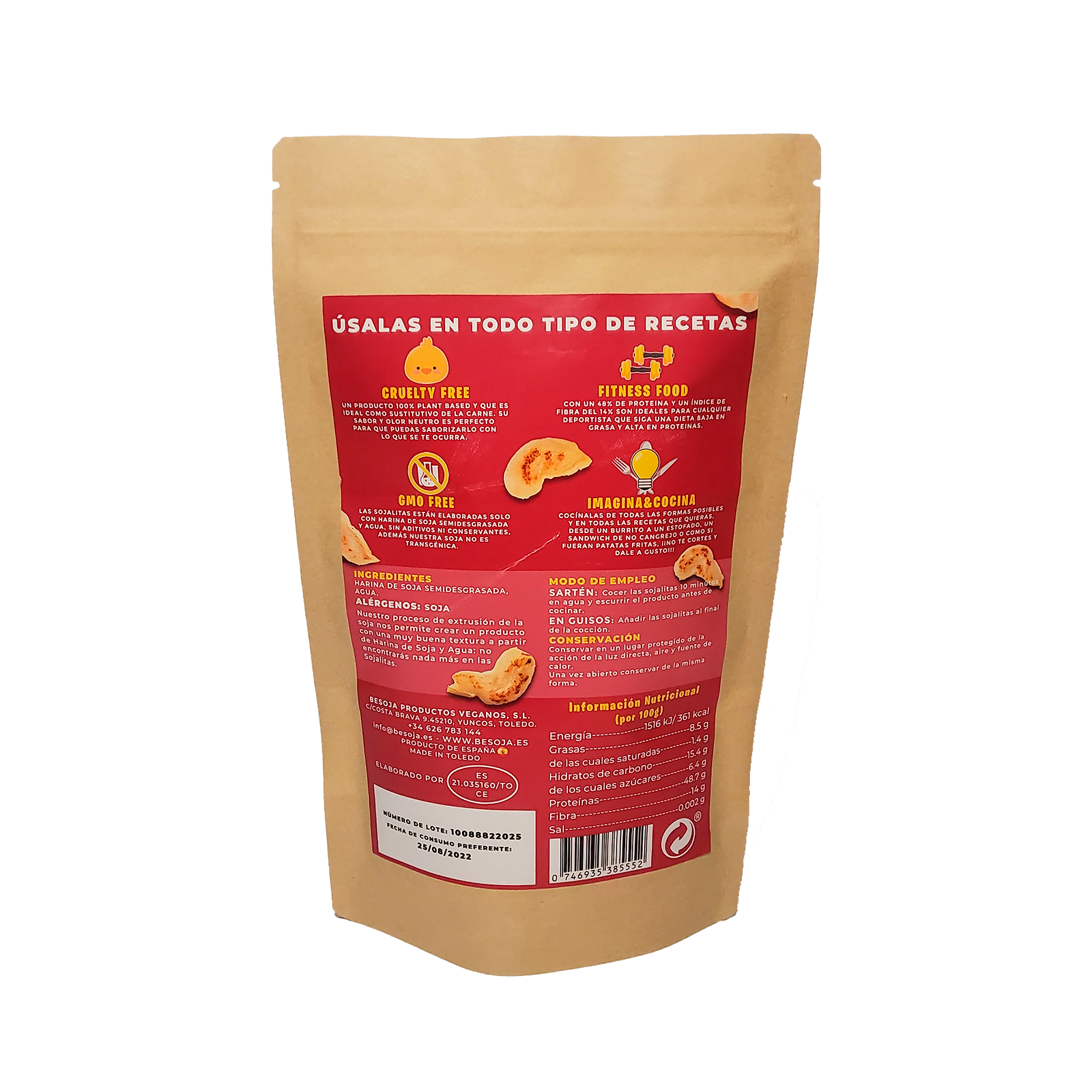 Besoja Productos Veganos - Wholesale Shelf Stable Prepared Meal - Sojalitas1