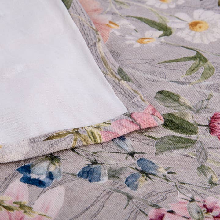 STP - Wholesale Table Runner - Wildflowers Cotton Embroidered Table Runner