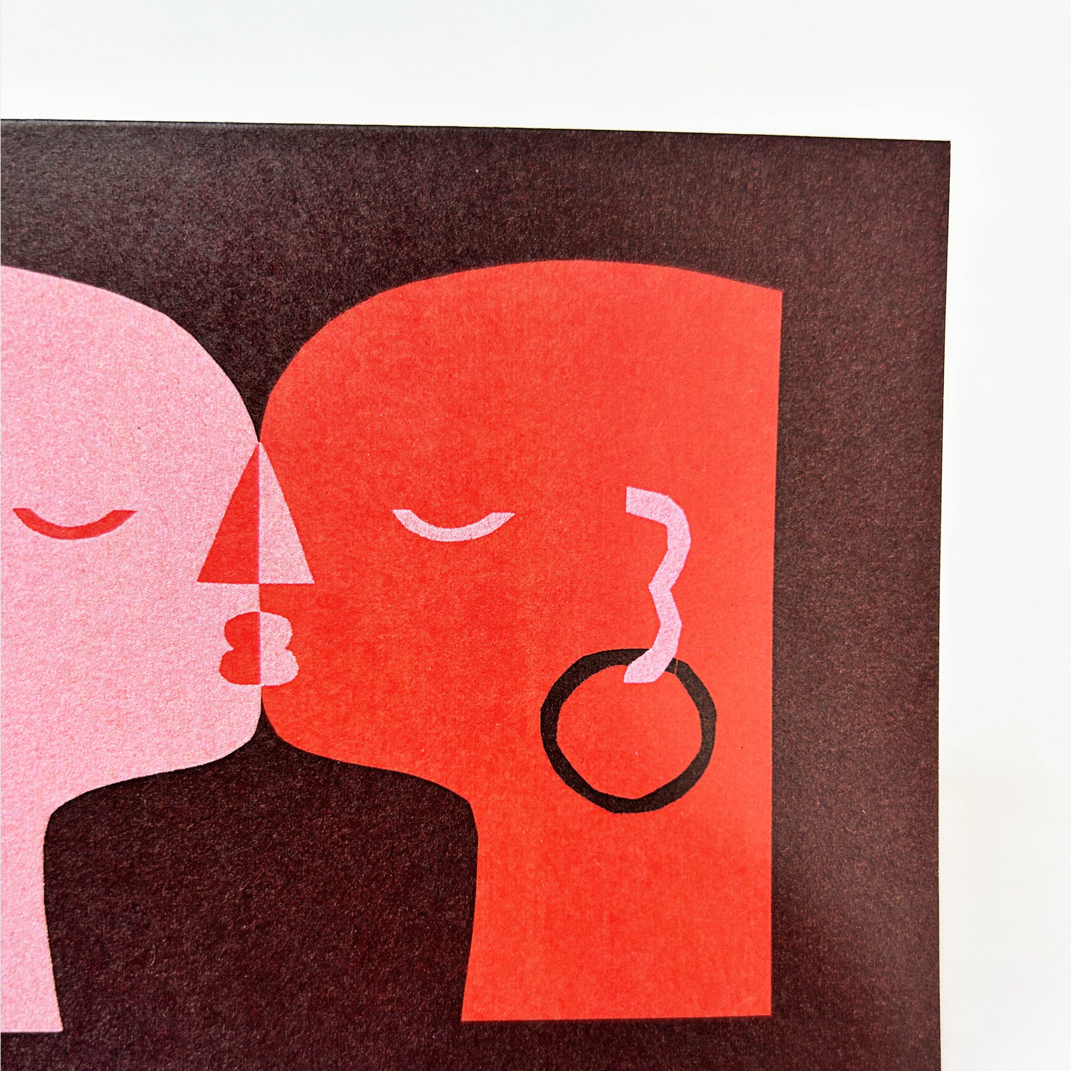 Cait McEniff - Wholesale Love Card - Kiss #3 Greetings Card2