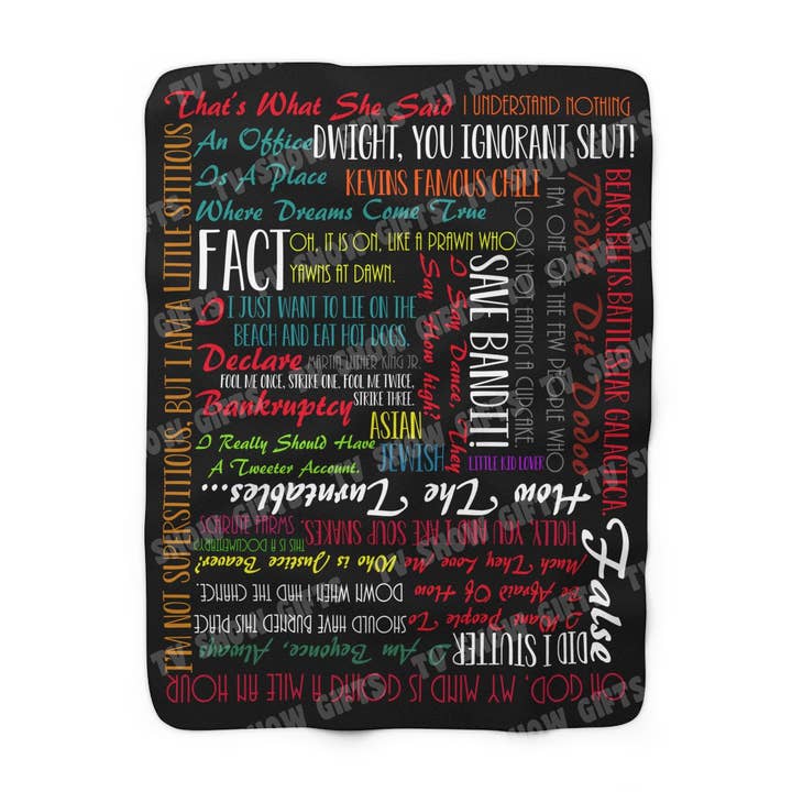 Kontoret Citat Blanket for engroshandel hos TV Show Gifts