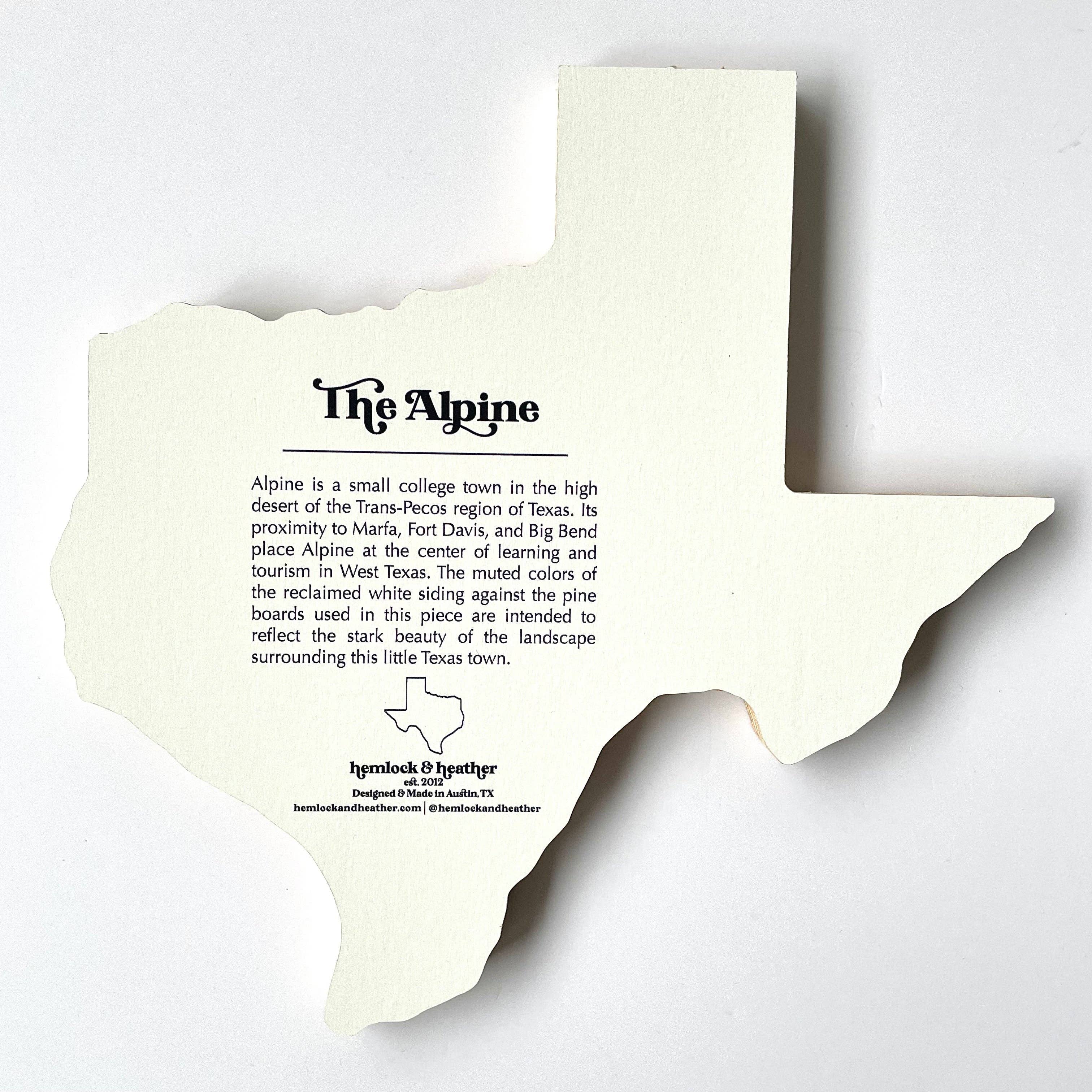 Hemlock & Heather - Wholesale Wall Accent - Alpine Texas Wall Hanging2