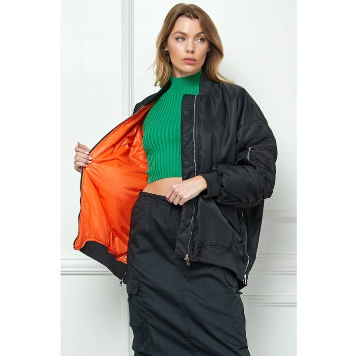 Veveret – wholesale Bomberjacka - Dam – Oversize Bomberjacka