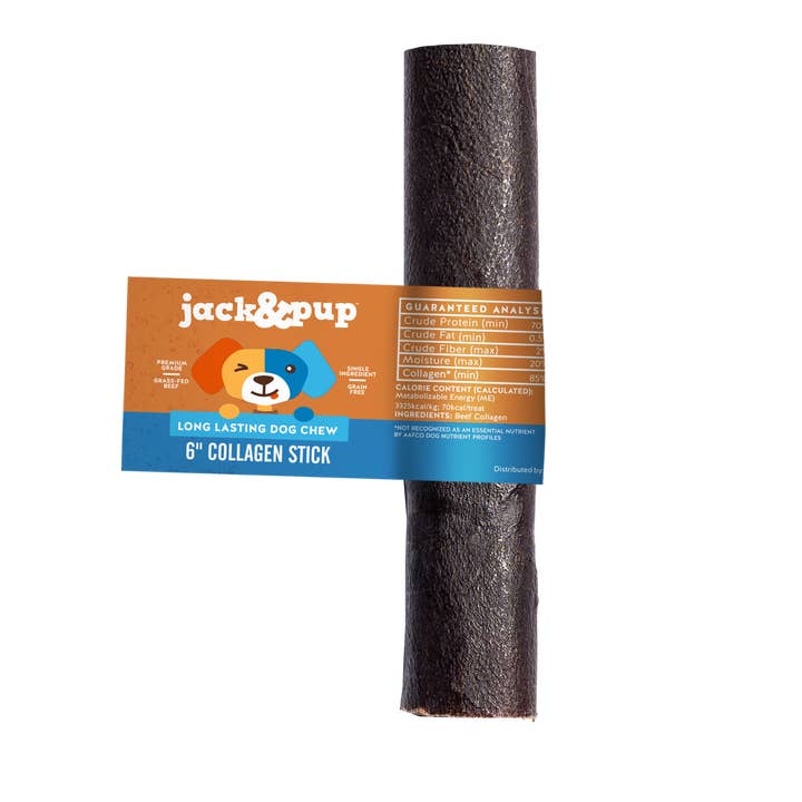 6” Collagen Sticks Display Jack & Pup Dog Treats for wholesale by J&C PET SUPPLY LLC
