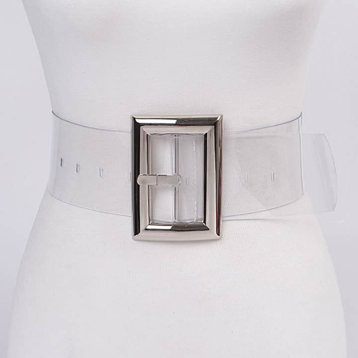 Överdimensionerade genomskinligt PVC-bälte för wholesale av 3AM BY H&D ACCESSORIES