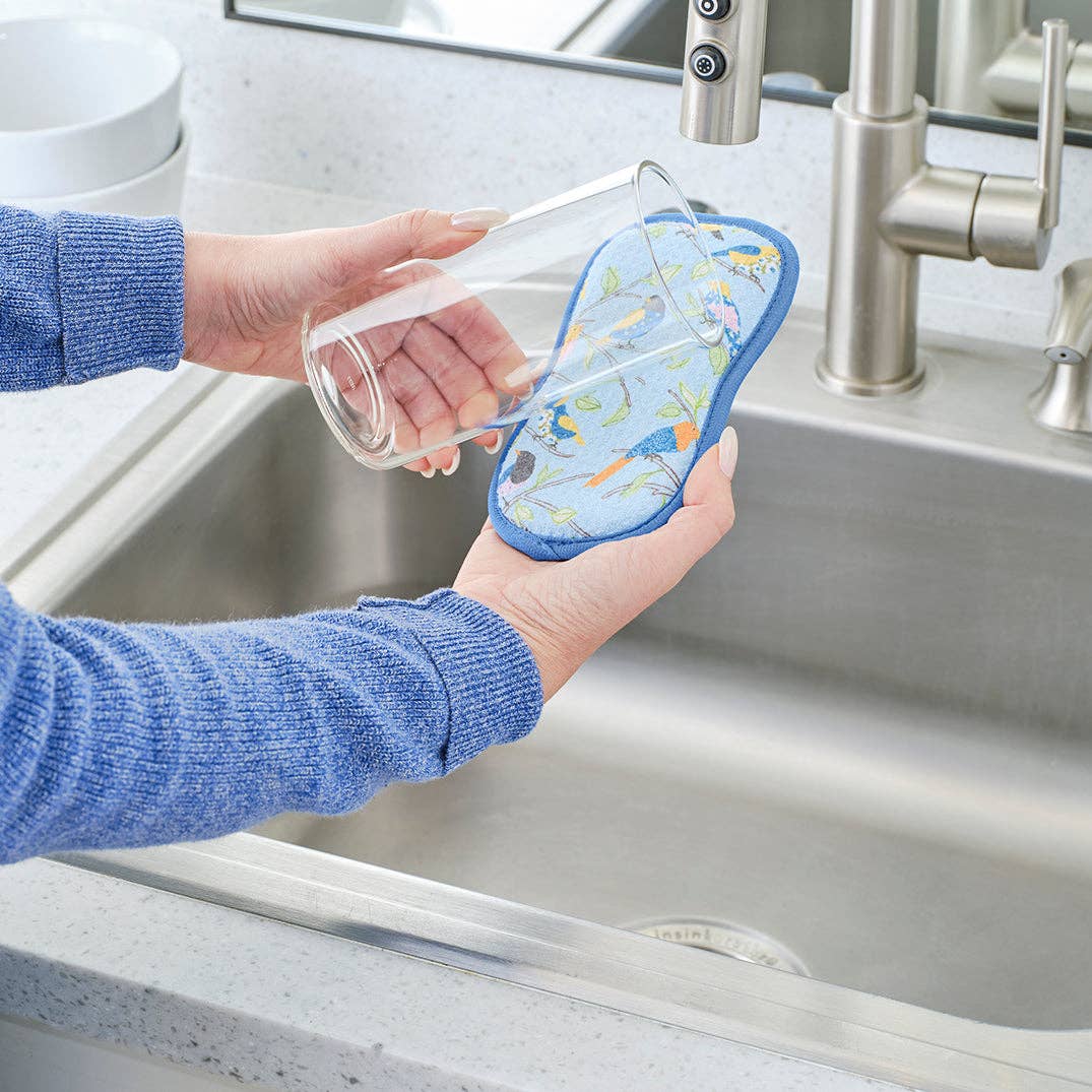 WerkShoppe - Wholesale Cleaning Sponge - Floral Finch & Friends Scrubbie Set1