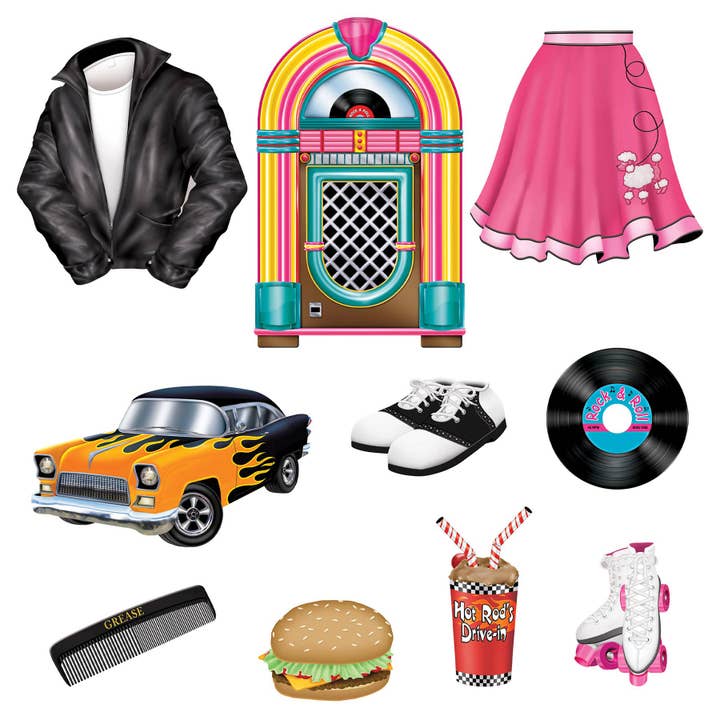 50's Cutouts - 13cm to 32cm for wholesale by 360 Degrees Ltd