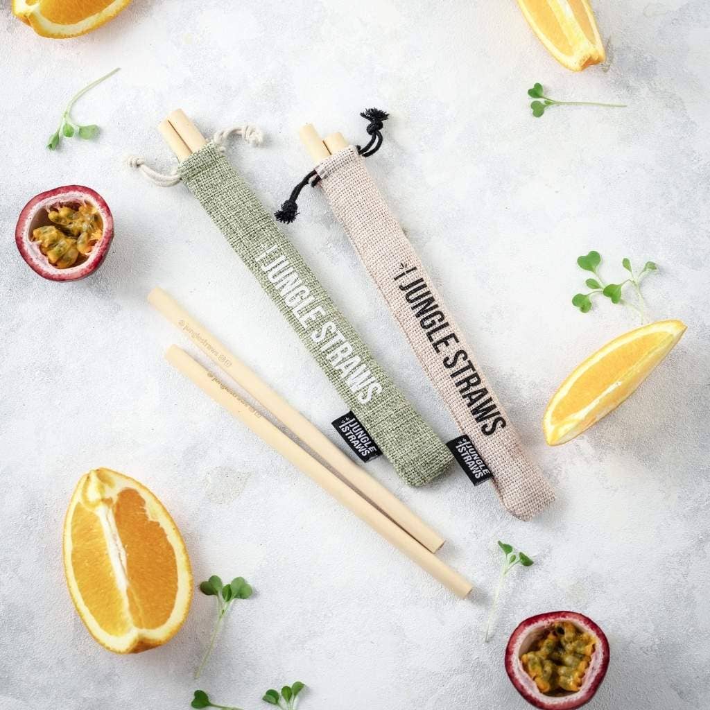 Jungle Culture - Vente Paille - Pailles en bambou réutilisables - ensemble sans plastique12