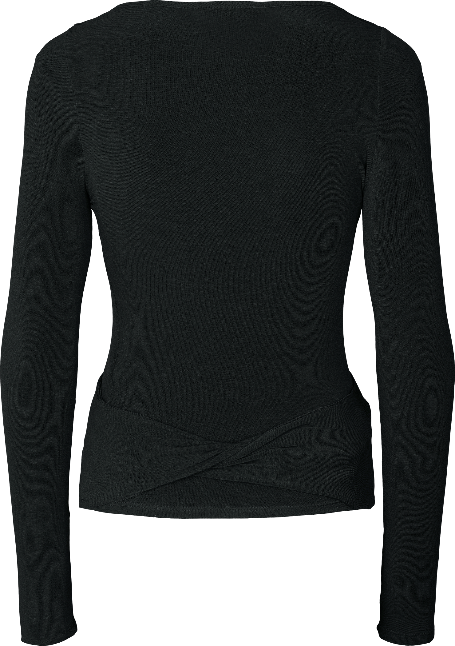 gai-lisva - Vente Haut en maille – femme - Haut cache-cœur en laine Anne - Noir5