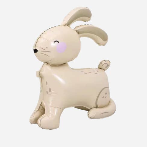 Palloncino a forma di coniglio beige in piedi per la vendita all'ingrosso da parte di Partybarco