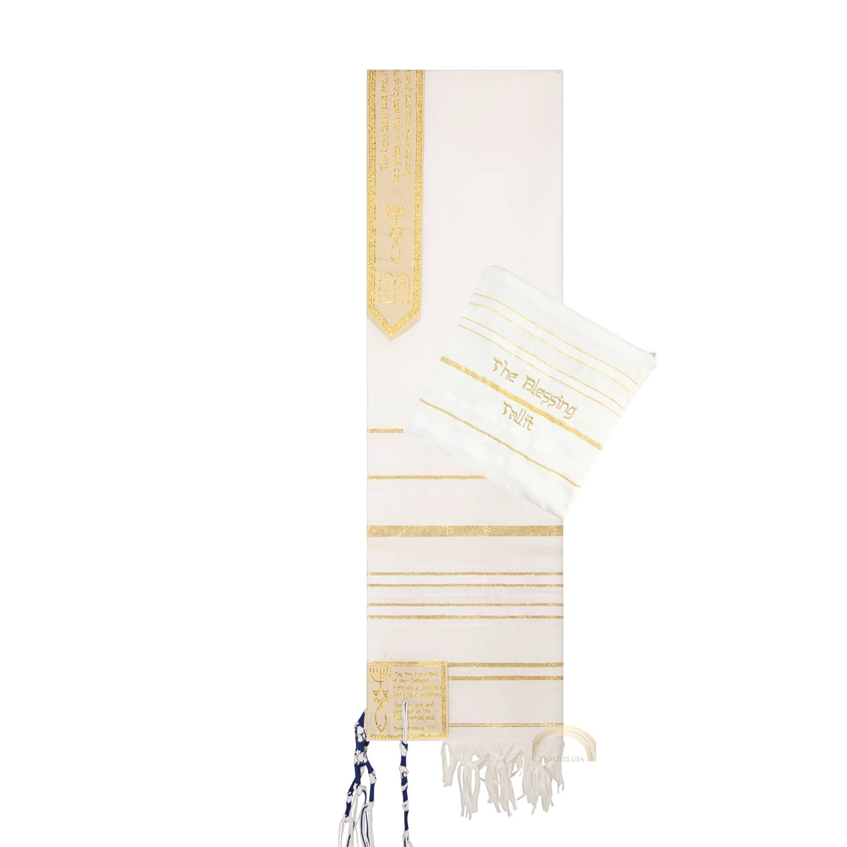 3 Arches USA - Wholesale Wrap - Women's - The Blessing Tallit-Prayer Shawl,Matching Bag & Brochure6