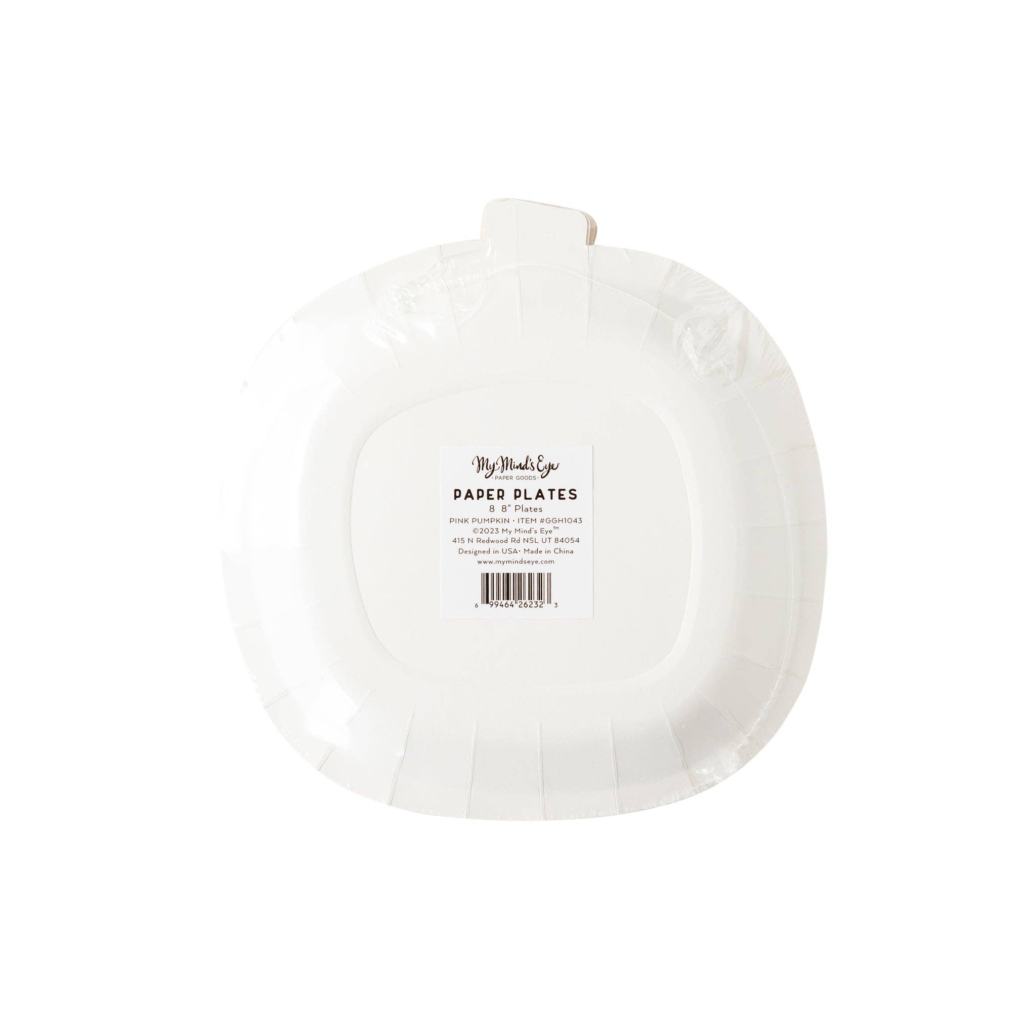 My Mind’s Eye - Wholesale Disposable Plate - GGH1043 -  Ghoul Gang Pumpkin Shaped Paper Plate3