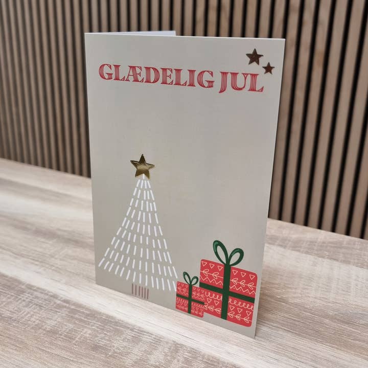 Joyeux Noël - Carte en aluminium pour la vente par Kortspecialisten