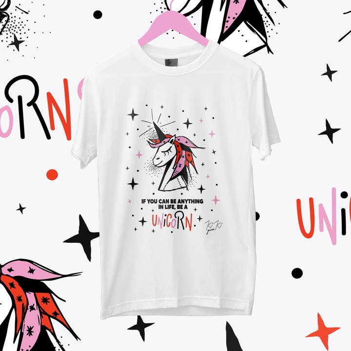 Sois une licorne - T-shirt enfant en coton biologique premium pour la vente par Kiki Gunn