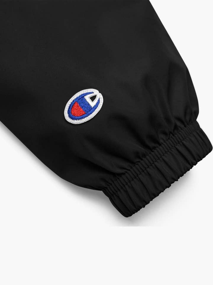 RAVE Clothing – wholesale Vindjacka - Unisex – RAVE x Champion vindjacka svart