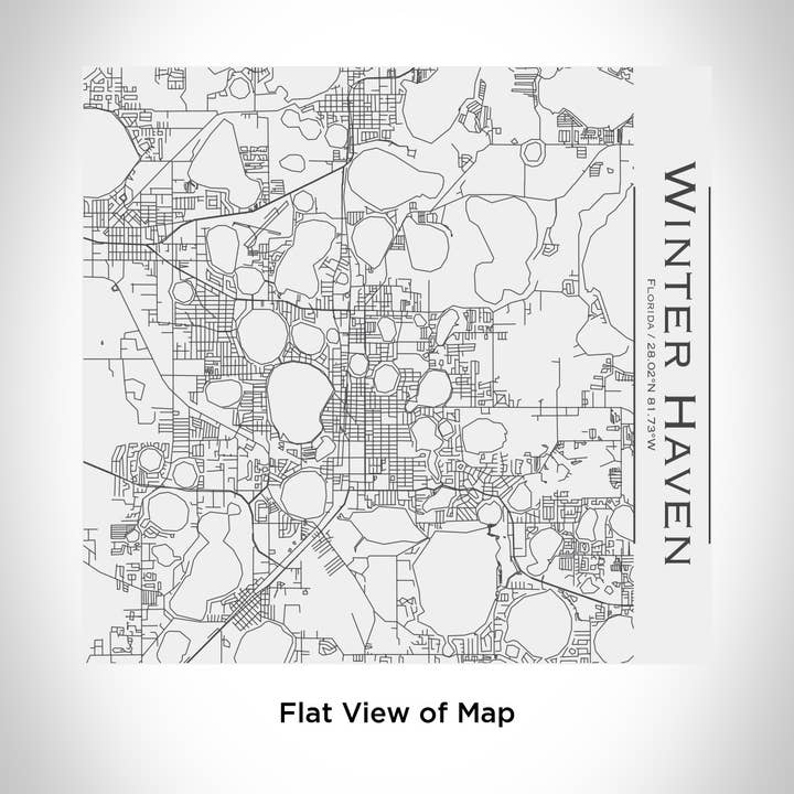 JACE.design - Wholesale Insulated mug/tumbler - Winter Haven FL Map Tumbler in Matte White1