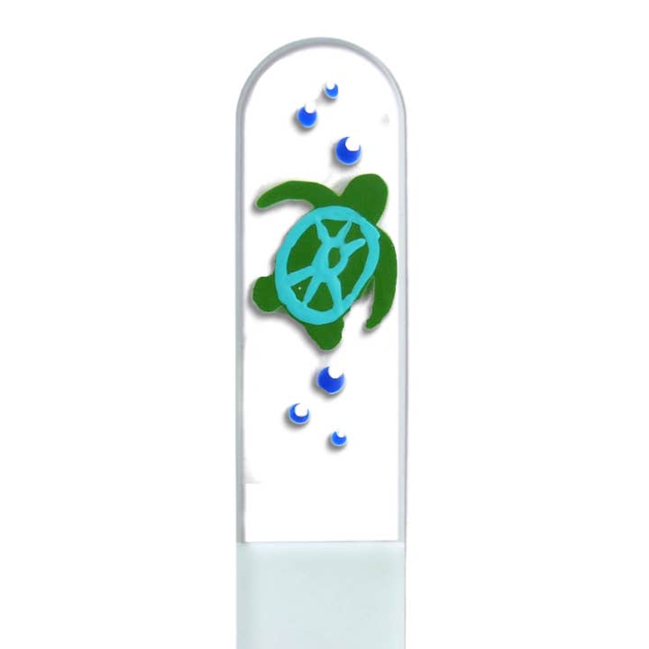 Classy Nail Files - Wholesale Nail File - Sea Turtle Sea Life Ocean Hand Painted Crystal Nail File