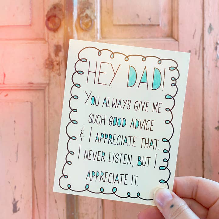 Father's Day Dad Appreciation Card for wholesale by Chateau Blanche