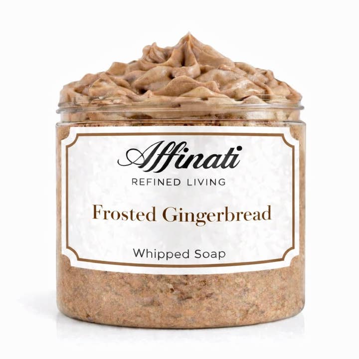Savon Fouetté au Pain d'Épices Givré - 20 oz pour la vente par Affinati