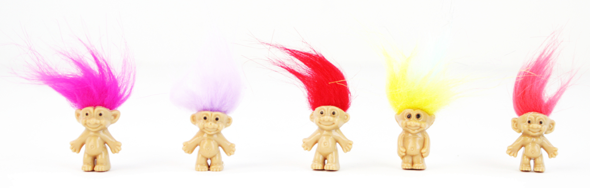 Square Deal Recordings & Supplies - Wholesale Doll - Kids - Mini Troll Dolls - Pack Of 53