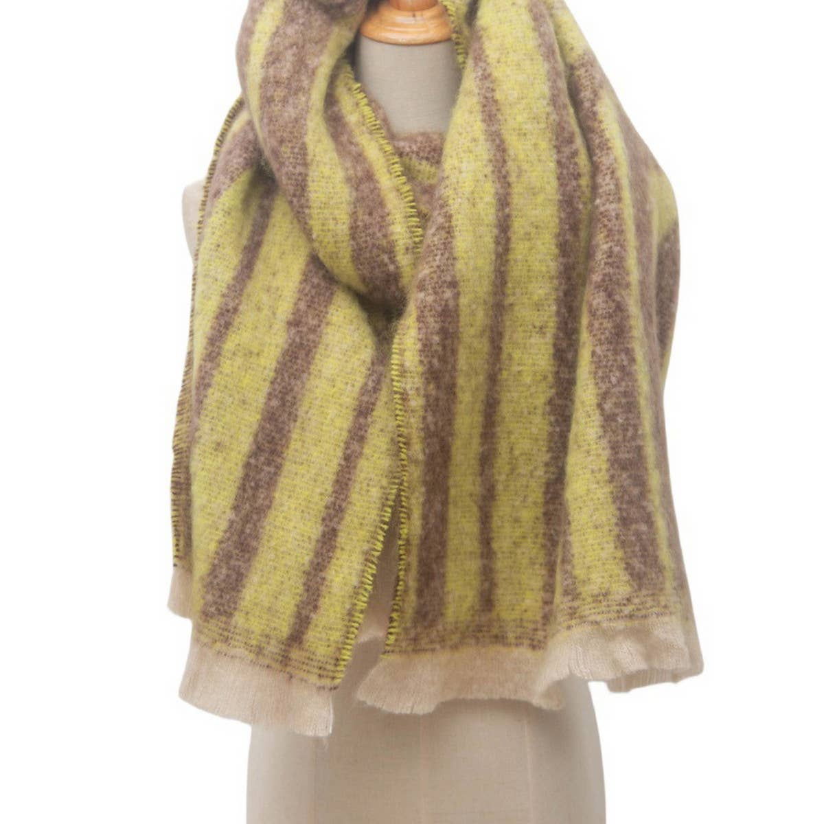ACCITY - Wholesale Scarf - Women's - Geometric Loop Yarn Winter Scarf with  Shawl Wrap_CWASC08708