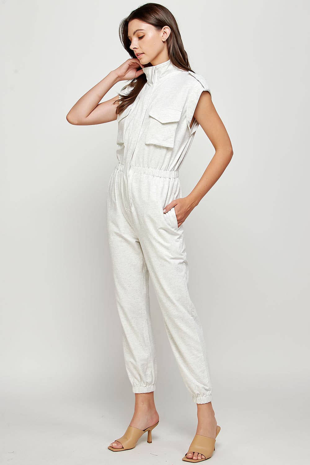 Strut & Bolt - Venta al por mayor Peto - Mujer - Mono tipo jogger sin mangas con cuello alto24