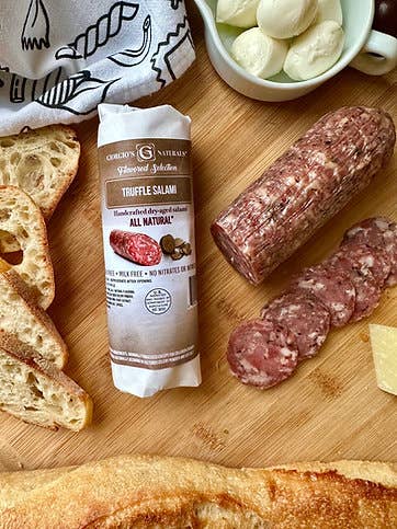 Giorgio's Naturals - Wholesale Salami - Truffle Salami Retail Chub - All Natural0
