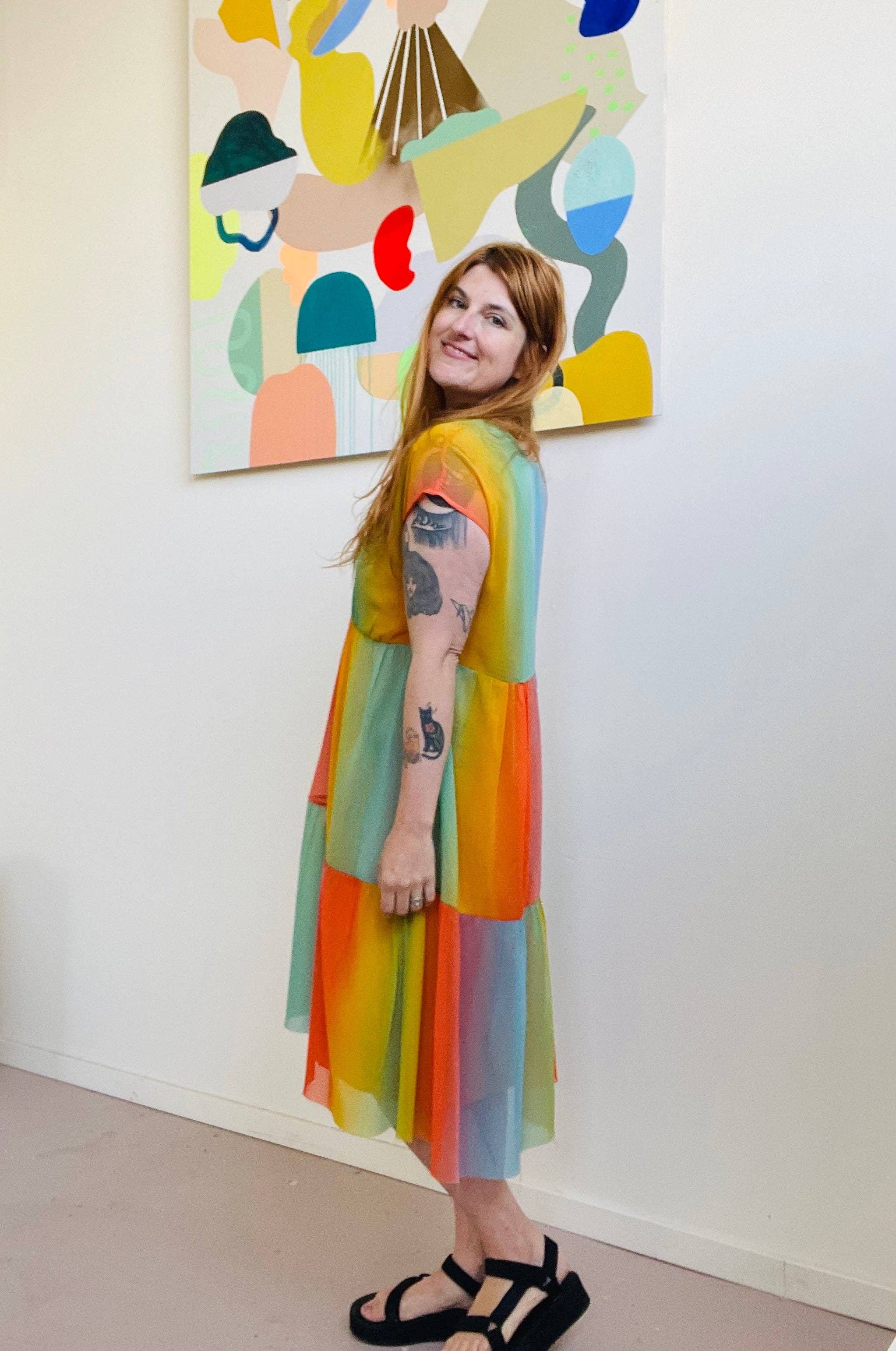 Altar - Wholesale Dress - Women's - Prism Dress in Sunrise2