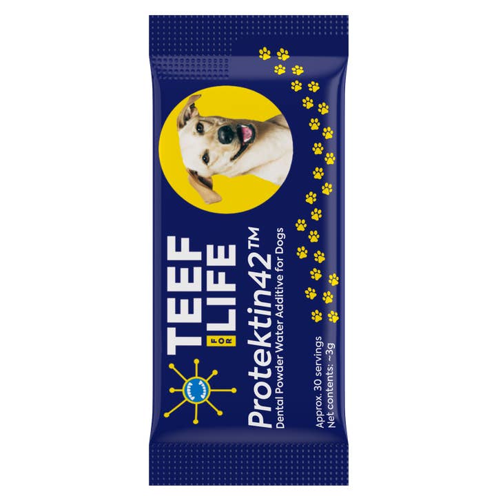 Sachet de recharge de poudre Protektin42™ - Poudre dentaire pour chiens pour la vente par TEEF for Life
