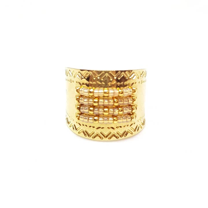 C'cedille – wholesale Cocktail/Statement Ring – Icate XL Guld Ljusring