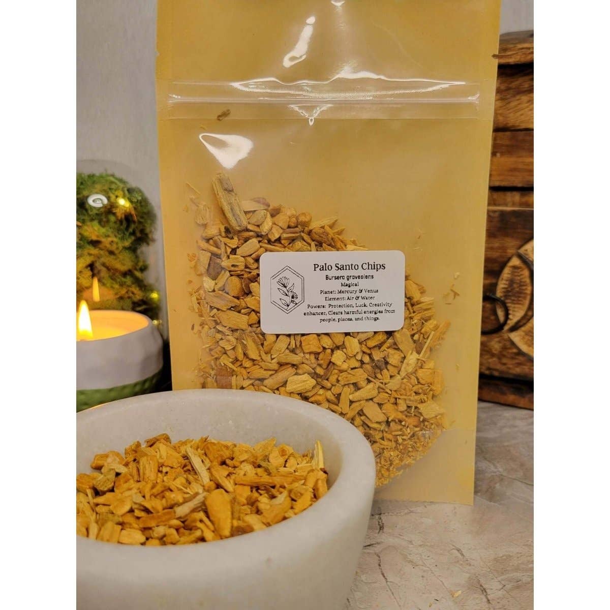My Magic Place Shop - Vente Encens - Chips Palo Santo 1 oz1