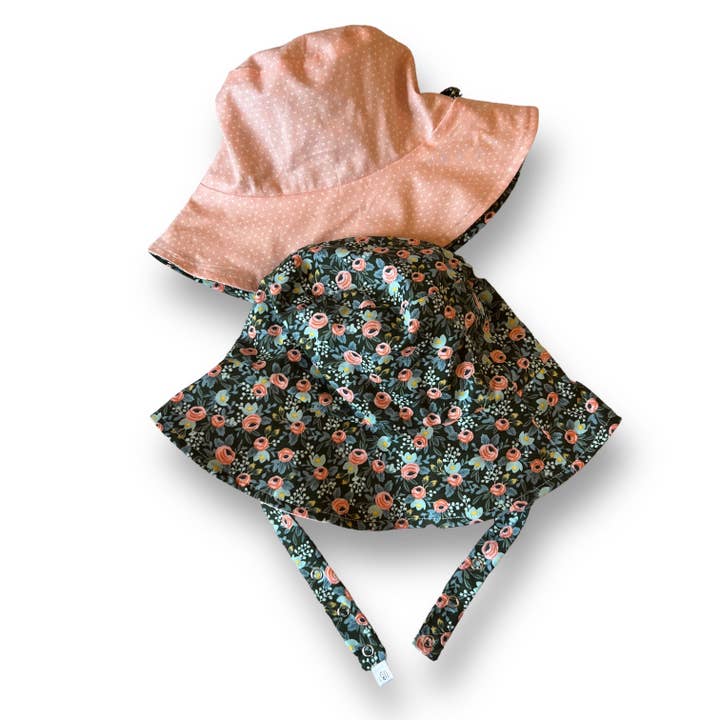 Bucket hat in Floralista for wholesale by Urban Baby Bonnets