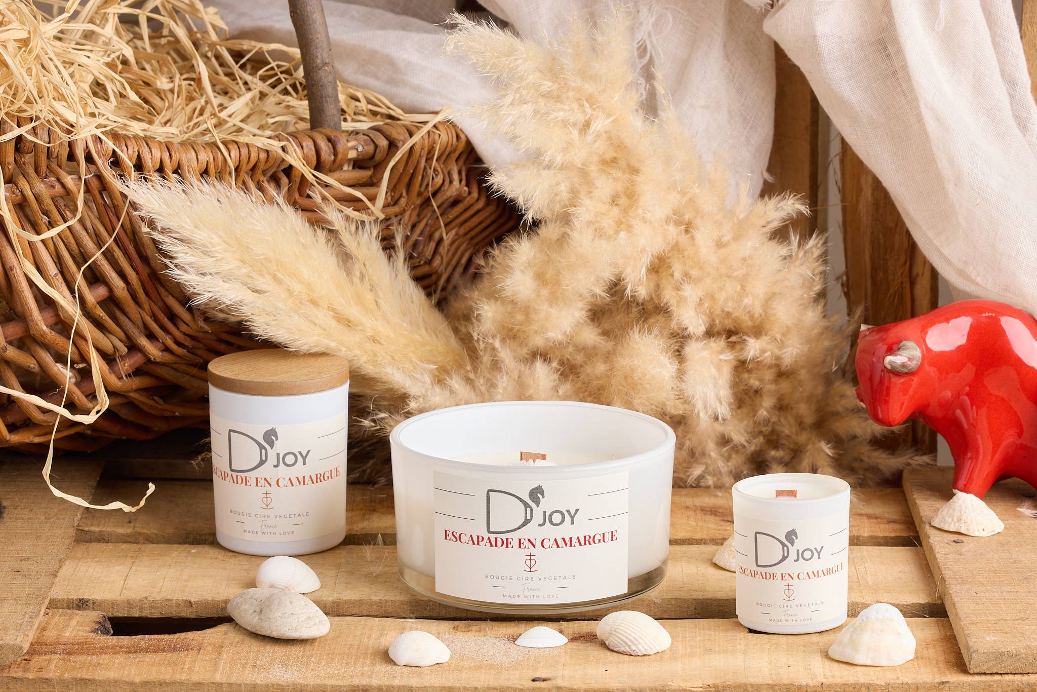 D'JOY by Cheval&Senteurs - Wholesale Jar/Filled Candle - Mini candle "Getaway in Camargue"1