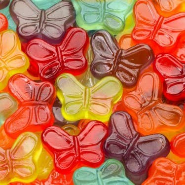 Sunflower Food Company - Wholesale Gummy - Gift Bag-Gummi Butterflies 6 oz. w/bow1