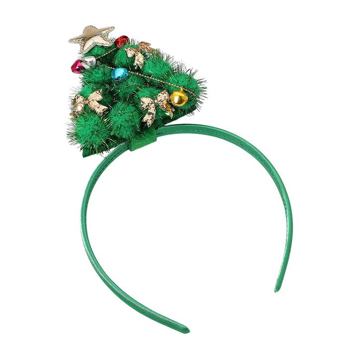 Sensibling Corp. - Wholesale Fashion headband – women's - Festive Ornament Christmas Tree Accent Headband1