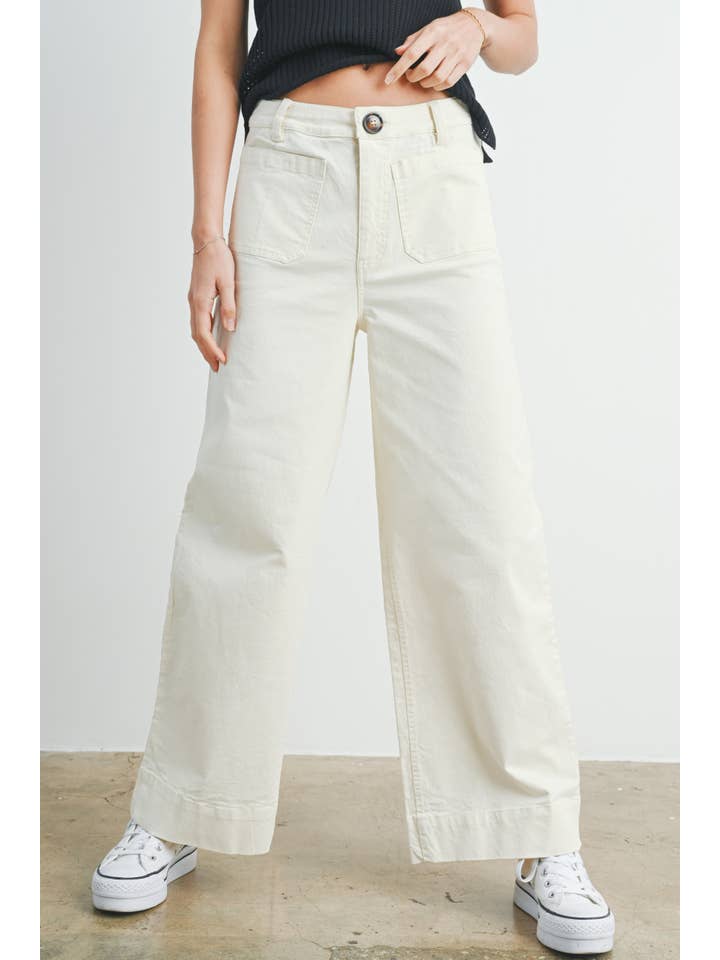 BUTTERMELON - Wholesale Jeans - Women's - Wide Leg Long Length - BMP7315
