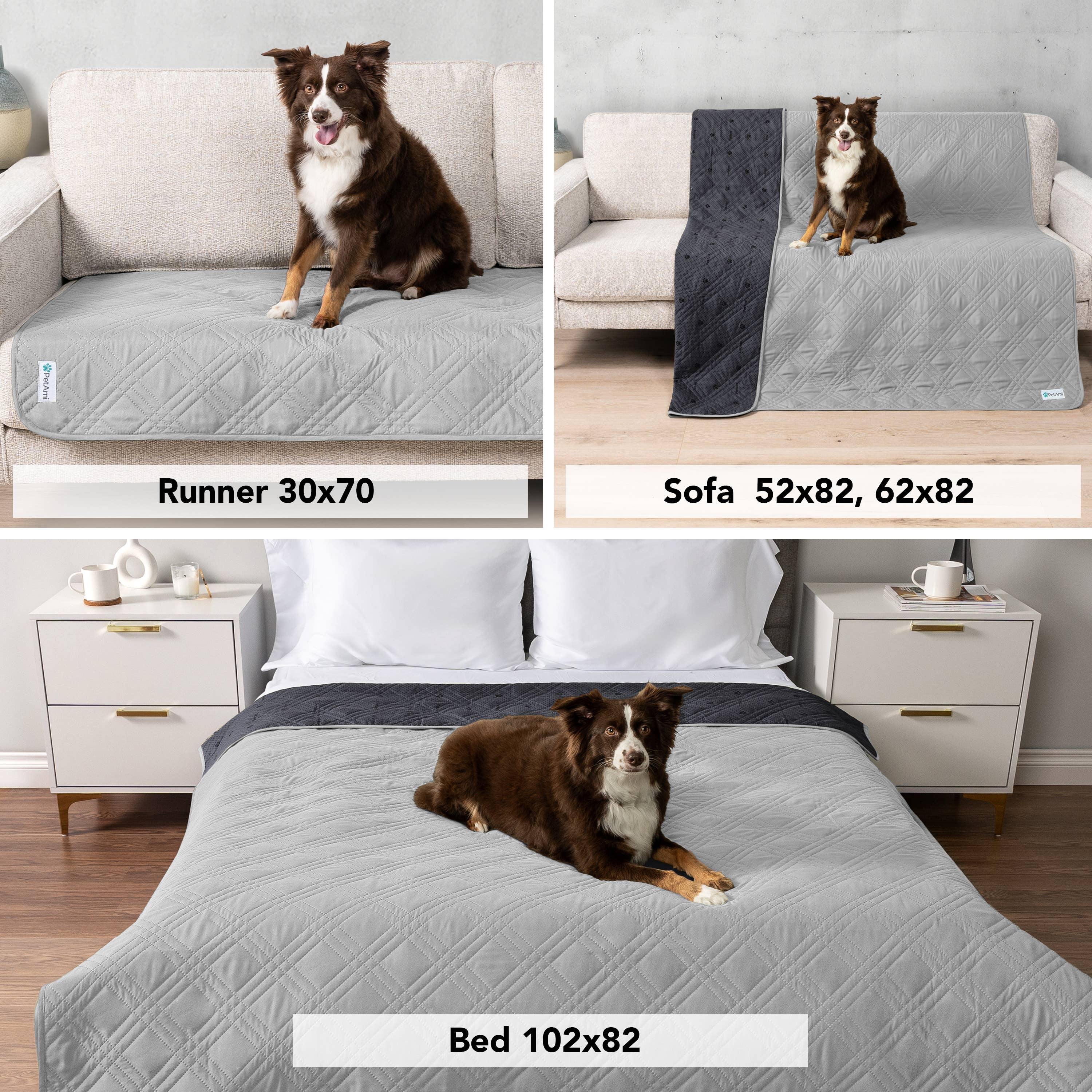 PetAmi - Vente Couverture – chat et chien - Housse de canapé imperméable pour animaux de compagnie34