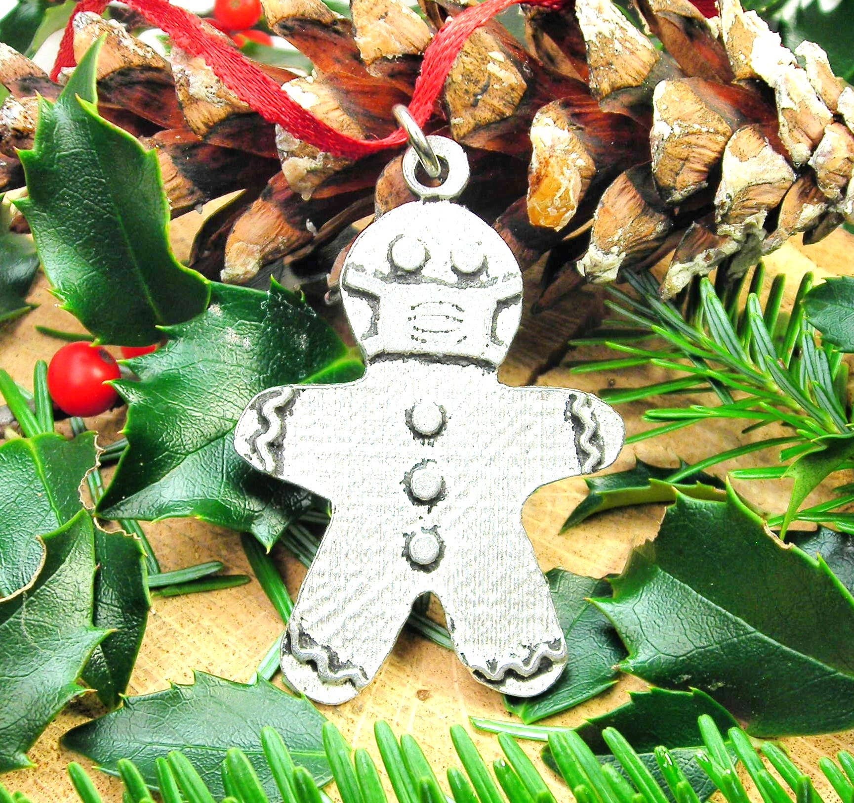 Chubby Chico Charms - Wholesale Ornament - Masked Gingerbread Man Christmas Tree Ornament0