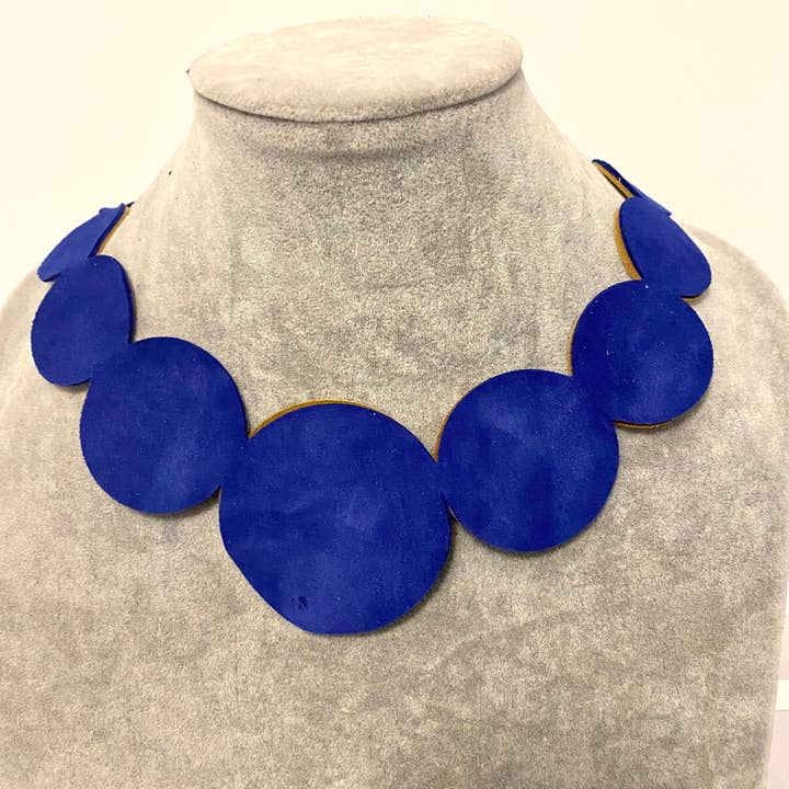 Statement Leather Necklace for wholesale by Pret-A-Porter Jewels