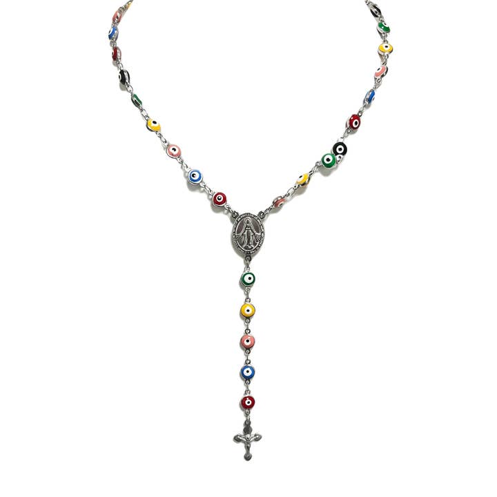 Rosary Crewneck Necklace - 202310251145 for wholesale by AMORINO SRL