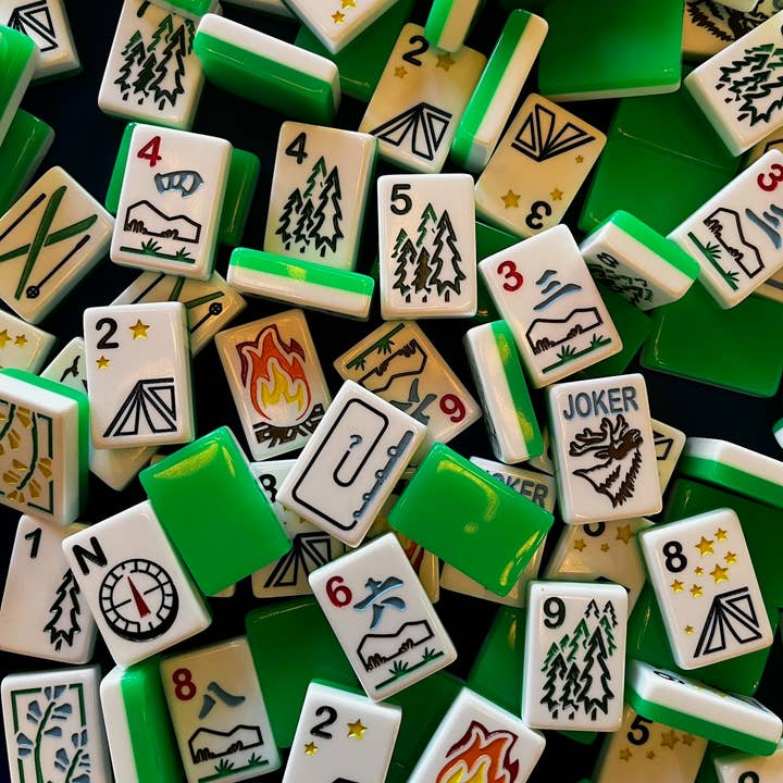 Luxe Mahjong - Wholesale Board Game - Wilderness Mahjong Set - Great for Families