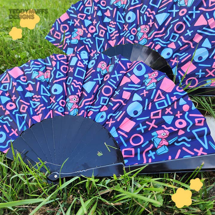 Porygon Fan for wholesale by Teddymuffs Designs
